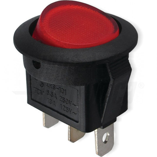 DEVIATORE ROSSO 1P - SPDT - ON/ON - 6.5A@250V