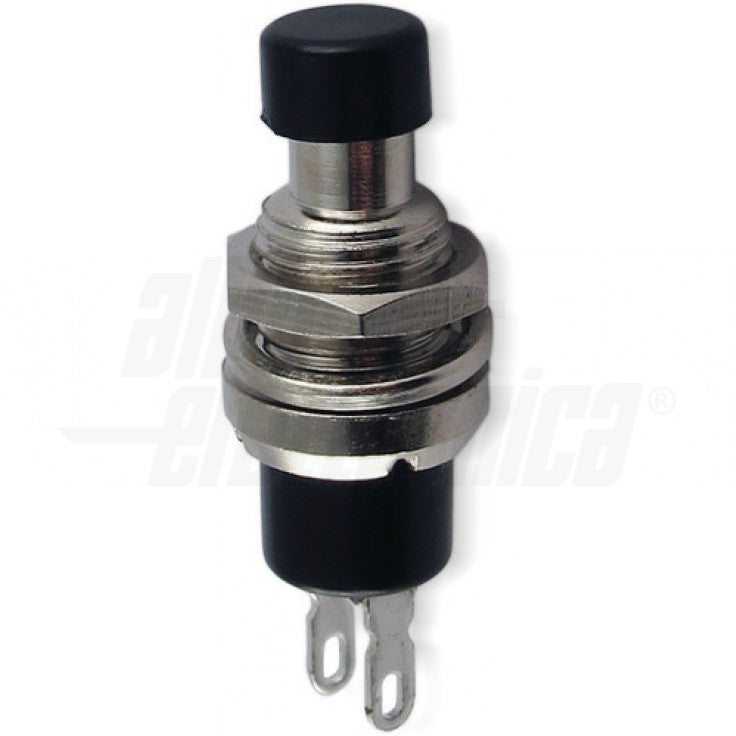 PULSANTE NERO - 1P - SPST - (OFF)/ON - N.C. - 1A@250Vac