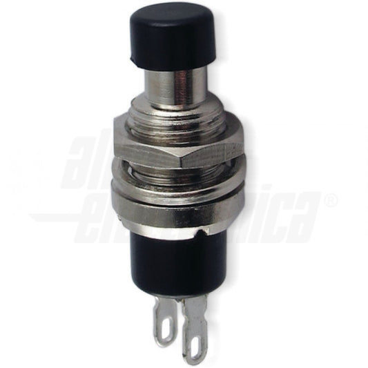 PULSANTE NERO - 1P - SPST - (OFF)/ON - N.C. - 1A@250Vac