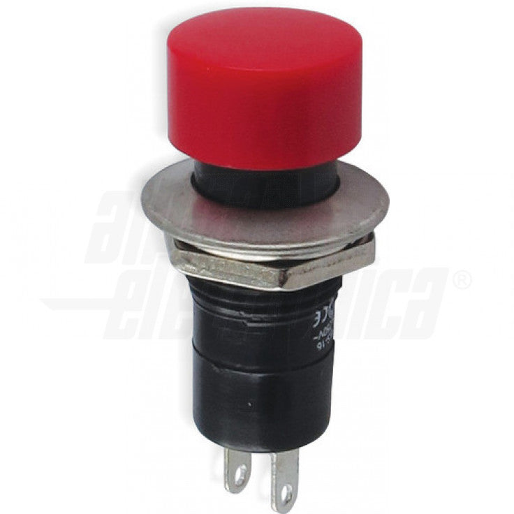 PULSANTE ROSSO - 1P - SPST - OFF/(ON) - N.A. - 1A@250Vac