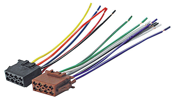 KIT CONNETTORI ISO Femmine per AUTORADIO NERO/MARRON