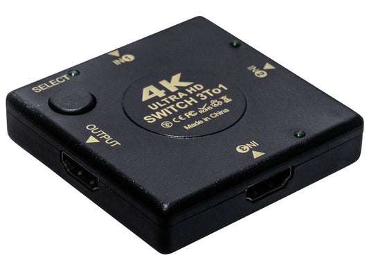 SWITCH HDMI 3 IN - 1 OUT, UHD TV 4K X 2K @30HZ