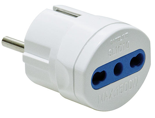 ADATTATORE SP.SCHUKO - PR.10/16A BIV. BN