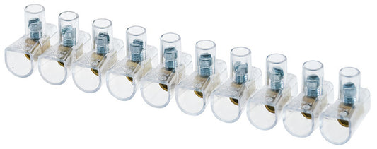 MORSETTI VOLANTI TRASPARENTI 10 POLI 4mmq 450V