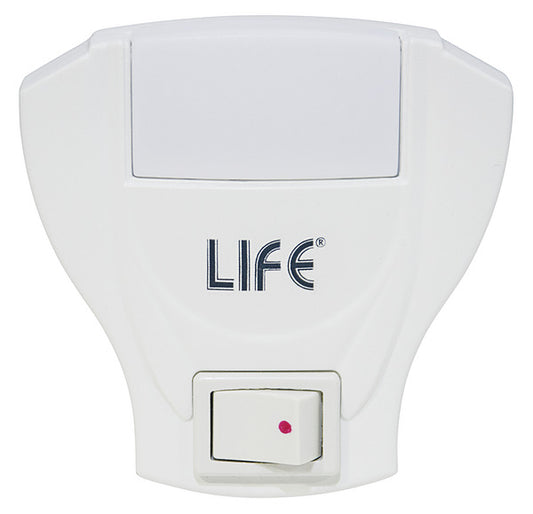 LUCE NOTTE 2 LED .5W 1200MCD LUCE BIANCA CON INTERRUTTORE