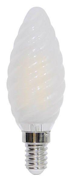 LAMPADA LED C.TORTIGLIONE ST35 serie Filamento Frost,E14, 4.5W,FA320°,2700K,220Vac,LM470,CRI80,35*97mm, Classe F