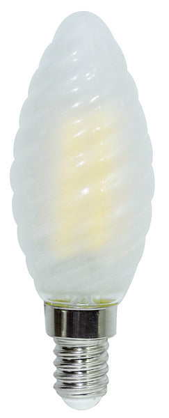 LAMPADINA LED C.TORTIGLIONE ST35 serie Filamento Frost,E14, 6.5W,FA320°,2700K,220Vac,LM806,CRI80,35*97mm, Classe E