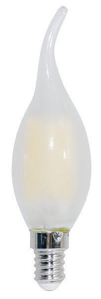 LAMPADA LED C.FIAMMA CF35, serie Filamento Frost, E14, 6.5W,FA320°,2700K, 220Vac,LM806,CRI80, 35*123mm, Classe E
