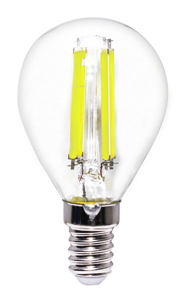 LAMPADA LED G45 serie Filament Trasparente, E14, 7W, FA320°, 2700K, 220Vac, LM1055, CRI80, 45*80mm, Classe D
