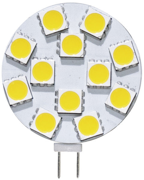 LAMPADA LED G4 a disco, 1.8W, BA120°, 4000K, 12Vdc, LM190, CRI80, 30*43mm, Classe F