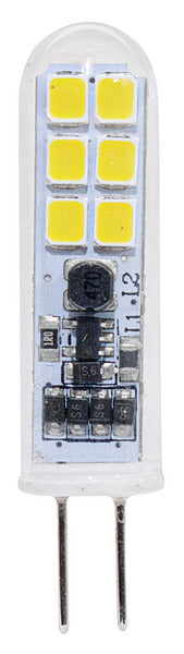 LAMPADA LED G4, 1.8W, Vetro, FA300°, 3000K, 12-24Vdc, LM240 CRI80, 10*41mm, Classe E