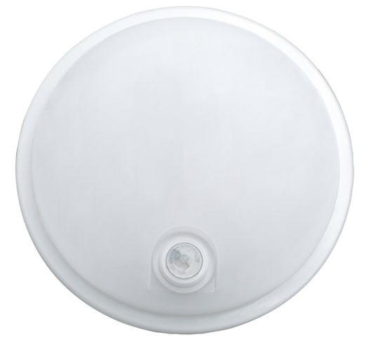 PLAFONIERA A LED ROTONDA IP65 CON SENSORE PIR, 20W, 120°, 4000K, LM2050, CRI80, Misure D.221mm H.72mm