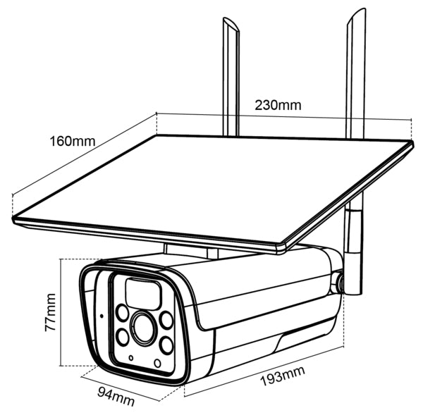 TELECAMERA IP SMARTLIFE 2,4Ghz, P.SOLARE, DA ESTERNI IP65
