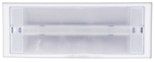 LAMPADA EMERGENZA SLIM, FUNZIONE SE+SA, AUT.5H, M. PARETE, 3W, LM90 (Pot. equivalente 10W), IP20, Bat.3.6V/1.0Ah Ni-Mh