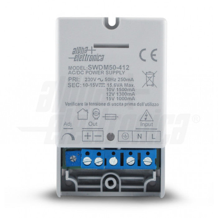ALIMENTATORE RETE SWITCH 230V   9-15Vdc 1500mA MAX