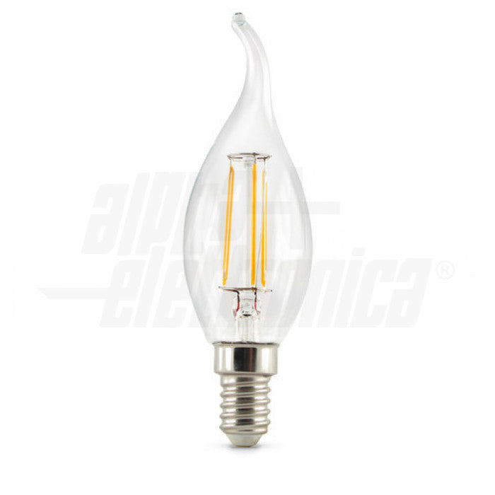 LAMPADINA A FILAMENTO A LED E14 - 4,5W - 230Vac - BIANCO CALDO