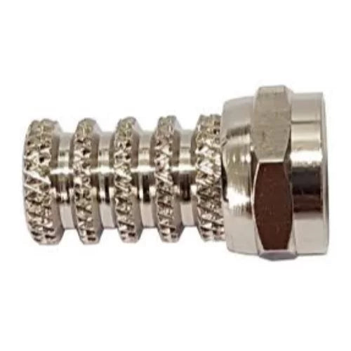 CONNETTORE F A VITE 5mm. SENZA OR CONFEZIONE 100 PZ.