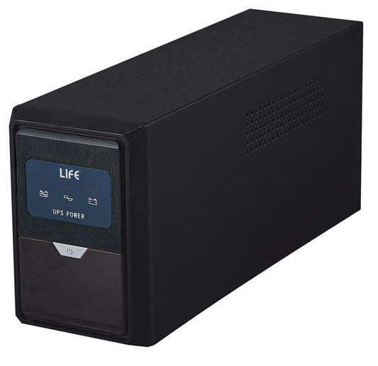 UPS OFF-LINE 600VA/360W, 1 Batteria 12V 7.5Ah, Case metallico, Peso 5Kg