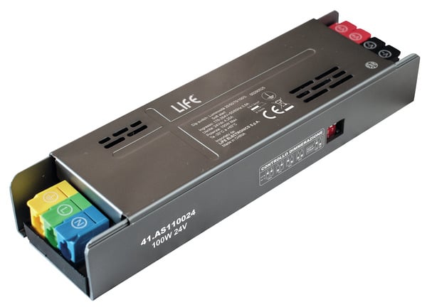 ALIMENTATORE METALLICO Serie 1 slim, 24Vdc 4,25A 100W