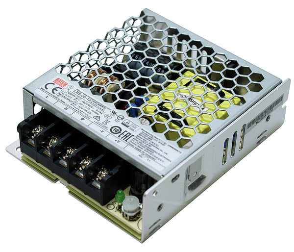 ALIMENTATORE METALLICO, 12Vdc 3A 36W IN:180-264V DIM:99x82x30mm LRS-35-12 MEAN WELL