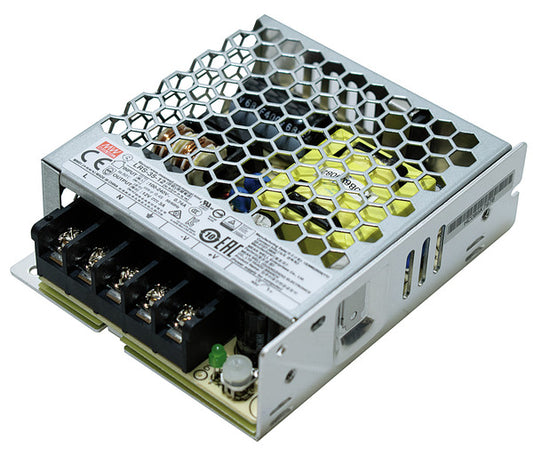 ALIMENTATORE METALLICO, 12Vdc 3A 36W IN:180-264V DIM:99x82x30mm LRS-35-12 MEAN WELL