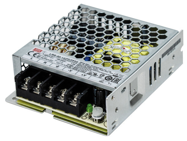 ALIMENTATORE METALLICO 12Vdc 4.2A 50W IN:85-264V DIM:99X82X30mm