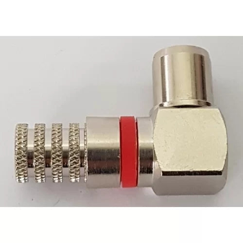 SPINA IEC 90° AD AVVITARE 5mm CON O'RING PER CAVO