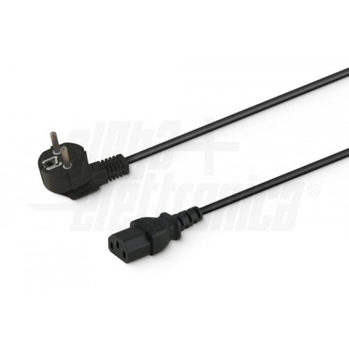 CAVO DA SPINA TEDESCA 90° a Presa IEC320 C13 - 1,5m