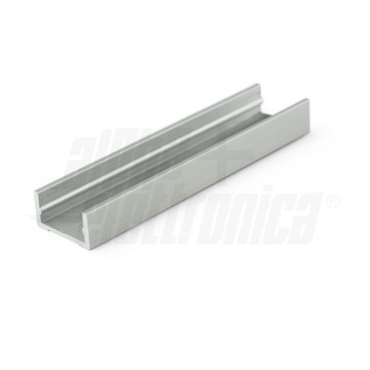 PROFILO IN ALLUMINIO ANODIZZATO ARGENTO 2MT