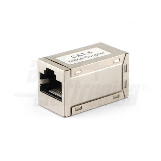 ACCOPPIATORE RJ45 Cat.6A Presa/Presa Schermata - Metallico
