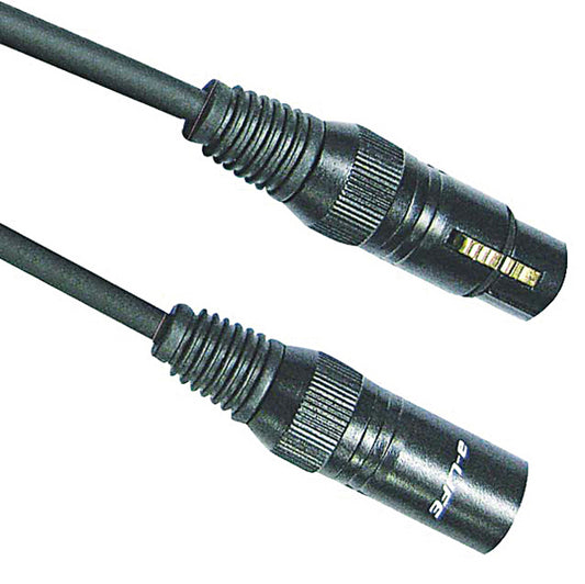 CAVETTO a-LIFE SP. CANNON - PR. CANNON, 1,5m, D.6,0mm, NERO, CONTATTI DORATI