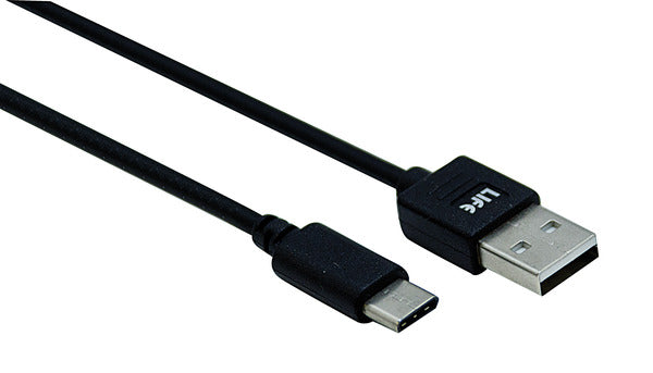 CAVO USB DATI E ALIMENTAZIONE SPINA TIPO A - SPINA TIPO C, 1,0M, Velocità 480Mbp/s, NERO