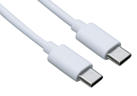 CAVO USB DATI E ALIMENTAZIONE SPINA TIPO C - SPINA TIPO C, 2.0MT Velocità 480Mbp/s, BIANCO