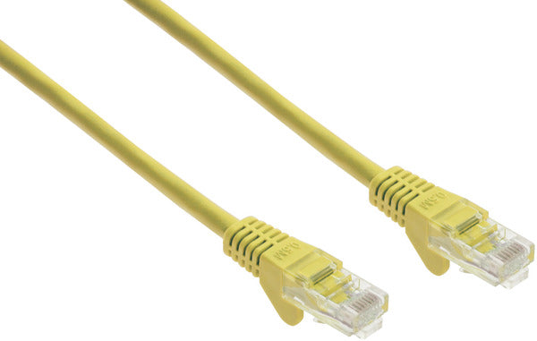 PATCH CORD UTP DRITTO CAT6 0.5M GIALLO