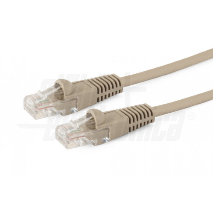 CAVO DI RETE PATCH IN RAME Cat. 5e Grigio U/UTP 2m