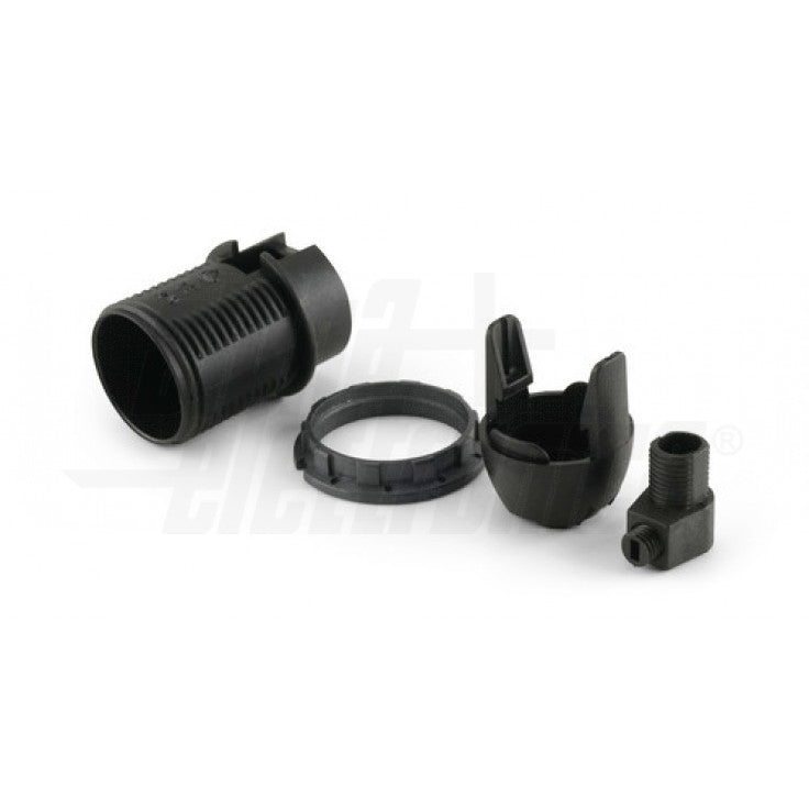 PORTALAMPADA NERO E14 CON GHIERA