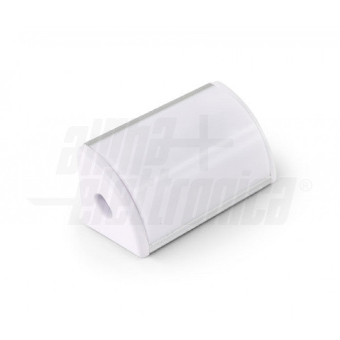 PROFILO DI ALLUMINIO CON COPERTURA IN PC OPACO TONDA 2 METRI + ACCESSORI