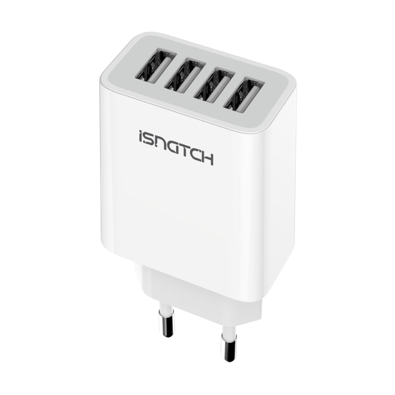 ALIMENTATORE 4 PORTE USB 4,5A 22,5 W BIANCO