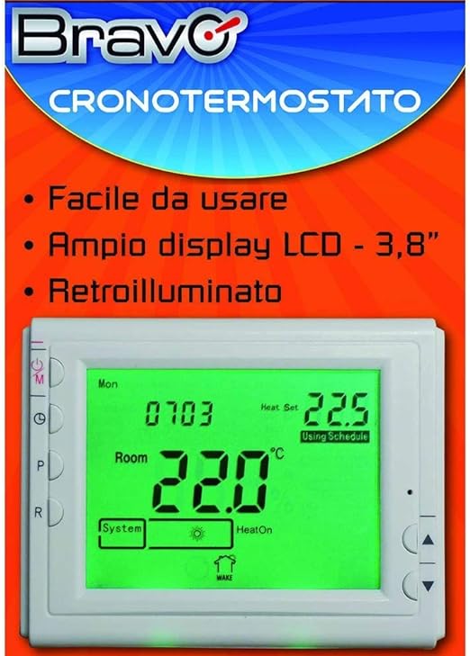 CRONOTERMOSTATO DIGITALE WI-FI GLAM