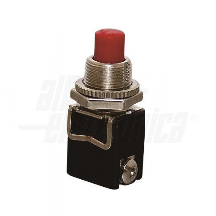 PULSANTE ROSSO 1P - SPST - OFF/(ON) - N.A. - 4A@250Vac