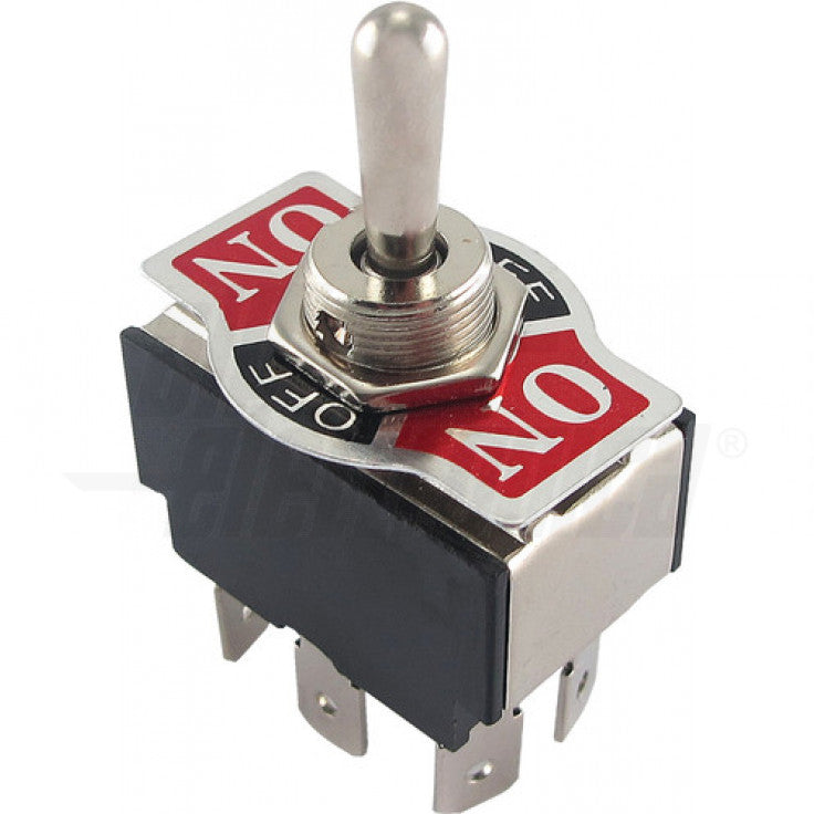 INTERRUTTORE DEVIATORE 2P- DCPO-ON/OFF/ON 10A@250V