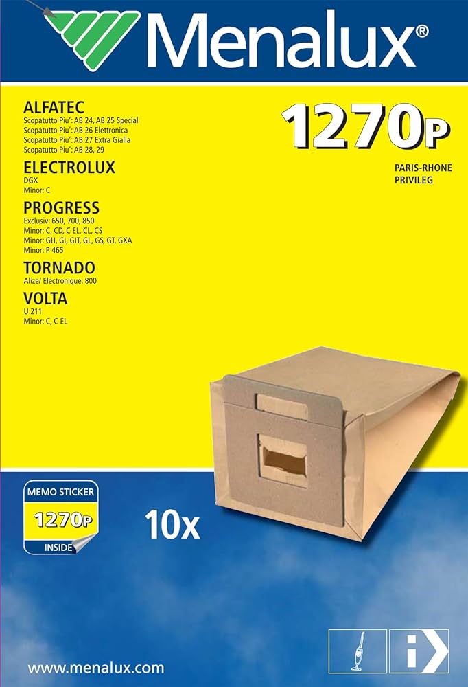 SACCHETTI ASPIRAPOLVERE MENALUX 1270P = B25