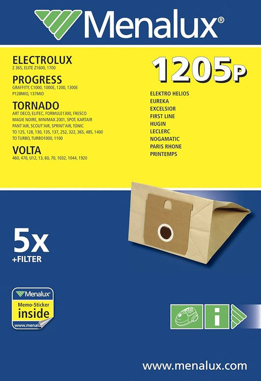 SACCHETTI ASPIRAPOLVERE MENALUX 1205P = T42F