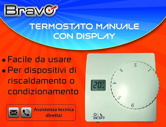 TERMOSTATO MANUALE  CON DISPLAY
