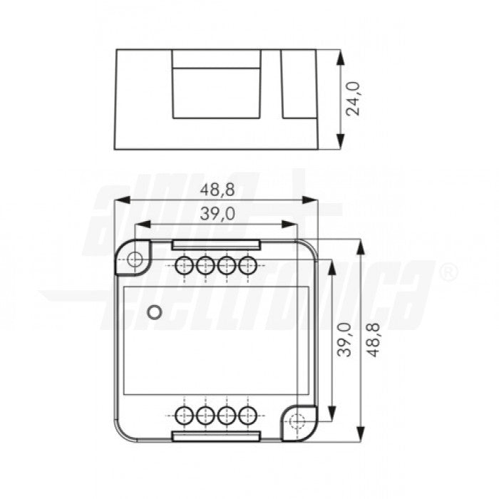AMPLIFICATORE PER STRISCE LED DIGITALI EFETTO RUNNING - 12-24V