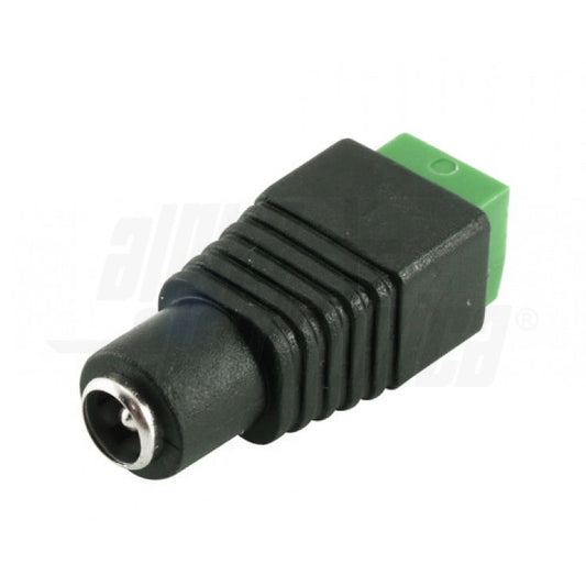 ADATTATORE DA PRESA DC DIAM.5,5-2,1mm A MORSETTO