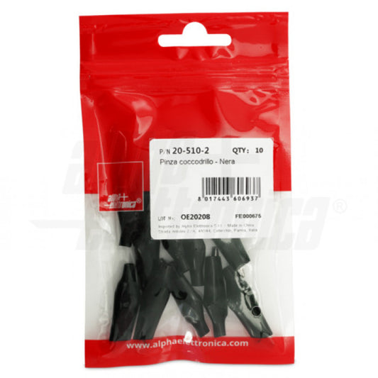 PINZA COCCODRILLO - NERA conf. da 10pz