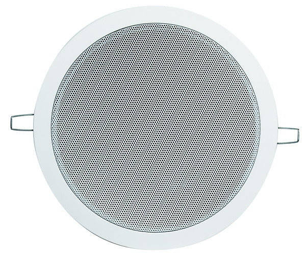 ALTOPARLANTE DA SOFFITTO 6,5'' +TRASF.100V 30/15/7.5W, 30W 8Ohm, BIANCO, FORO DIAMETRO 202mm
