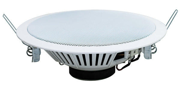 ALTOPARLANTE DA SOFFITTO 6,5'' +TRASF.100V 30/15/7.5W, 30W 8Ohm, BIANCO, FORO DIAMETRO 202mm