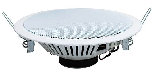ALTOPARLANTE DA SOFFITTO 6,5'' +TRASF.100V 30/15/7.5W, 30W 8Ohm, BIANCO, FORO DIAMETRO 202mm
